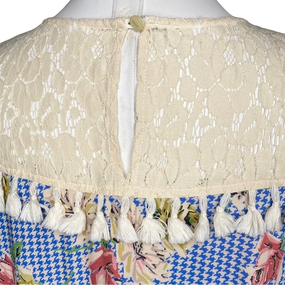 Uncle Frank Floral Houndstooth Swing Dress - Picture 8 of 10